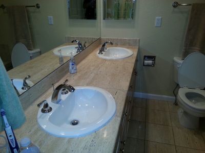 His and Her Bathroom Faucets
